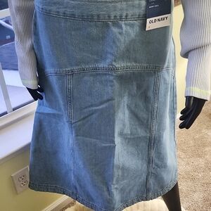 Old Navy Light Blue A-Line Skirt